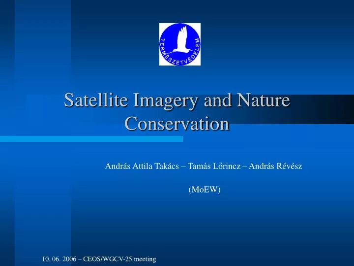 satellite imager y and nature conservation
