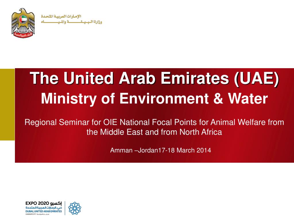 PPT - The United Arab Emirates (UAE) Ministry of Environment & Water ...