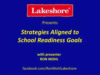 Strategies Aligned to School Readiness Goals