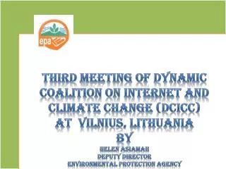Third Meeting of dynamic coalition on internet and Climate Change ( Dcicc )