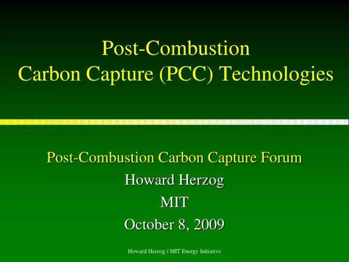 post combustion carbon capture pcc technologies