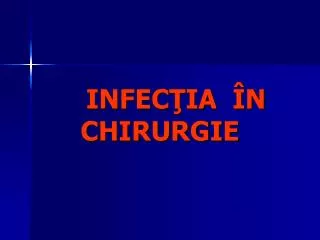 infec ia n chirurgie