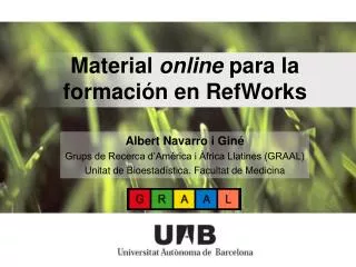 material online para la formaci n en refworks