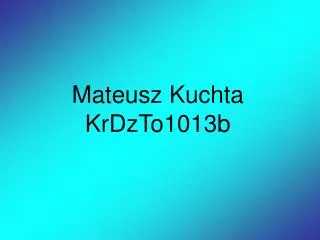 mateusz kuchta krdzto1013b