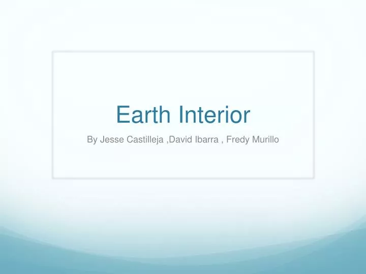 earth interior