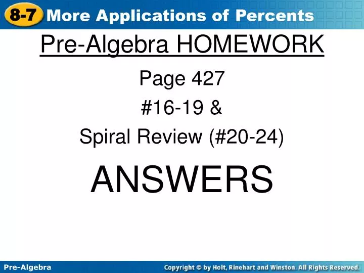 pre algebra homework practice workbook answers