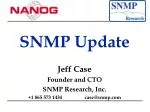 SNMP Update - slide 1