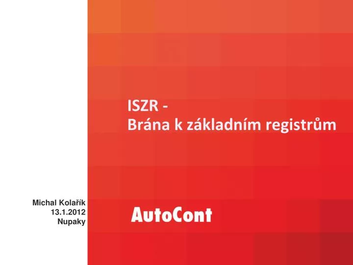 iszr b r na k z kladn m registr m