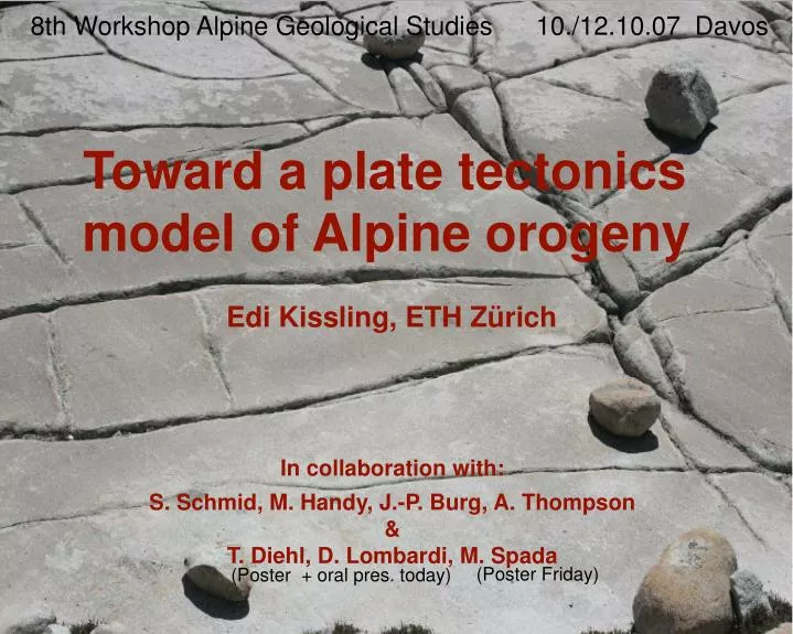 toward a plate tectonics model of alpine orogeny