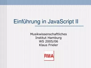 einf hrung in javascript ii