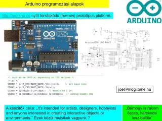 arduino programoz si alapok