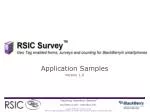 Application Samples Version 1.0 - slide 1