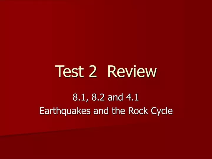 test 2 review