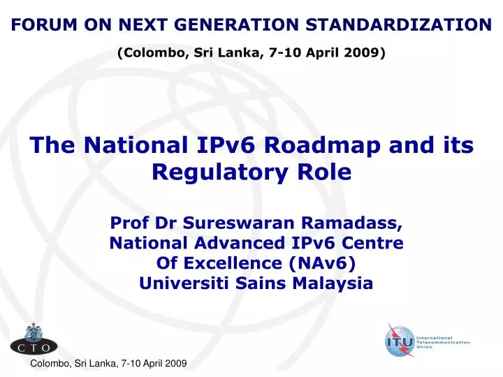 the national ipv6 roadmap and its regulatory role