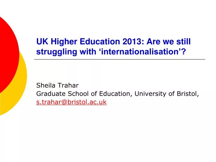 uk higher education 2013 are we still struggling with internationalisation