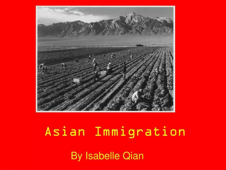 asian immigration