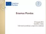 Erasmus Mundus - slide 1
