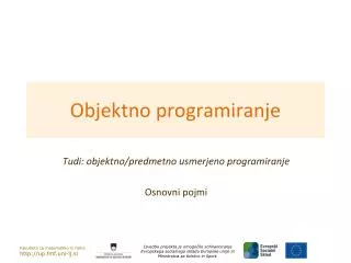 objektno programiranje