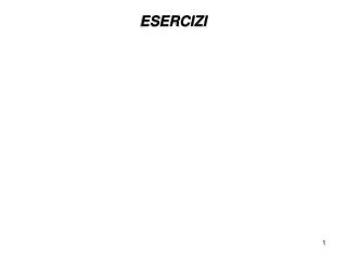 esercizi