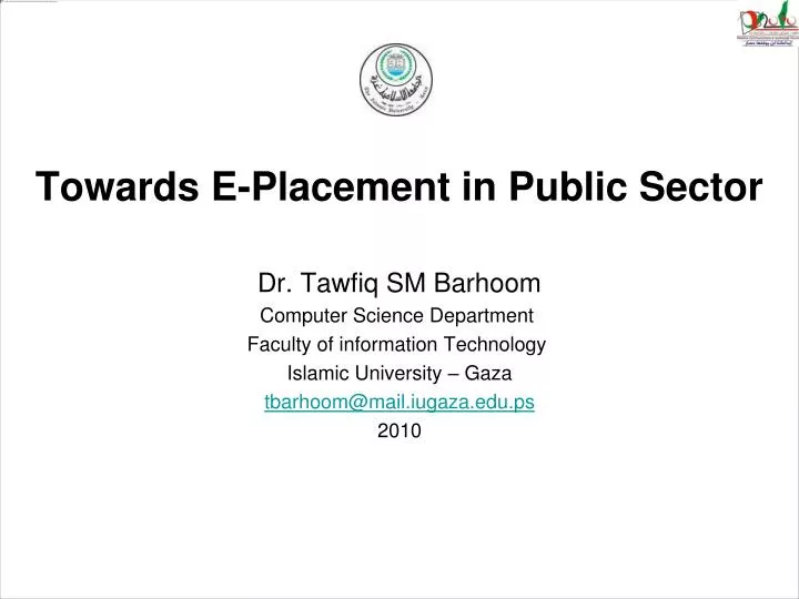 towards e placement in public sector