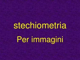 stechiometria