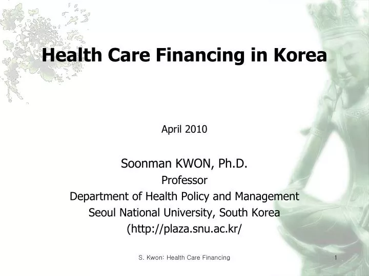 health care financing in korea