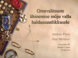 omavalitsuste hinemise m ju valla haldussuutlikkusele