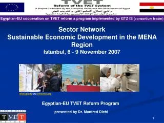 gtz.de and tvet Egyptian-EU TVET Reform Program presented by Dr. Manfred Diehl