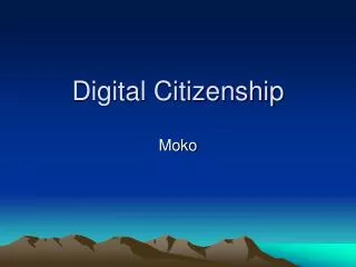 Digital Citizenship