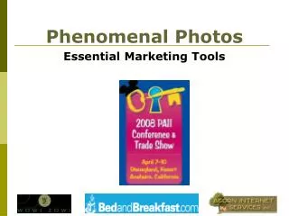 Phenomenal Photos Essential Marketing Tools