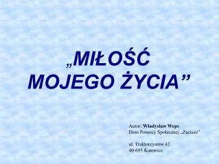 mi o mojego ycia