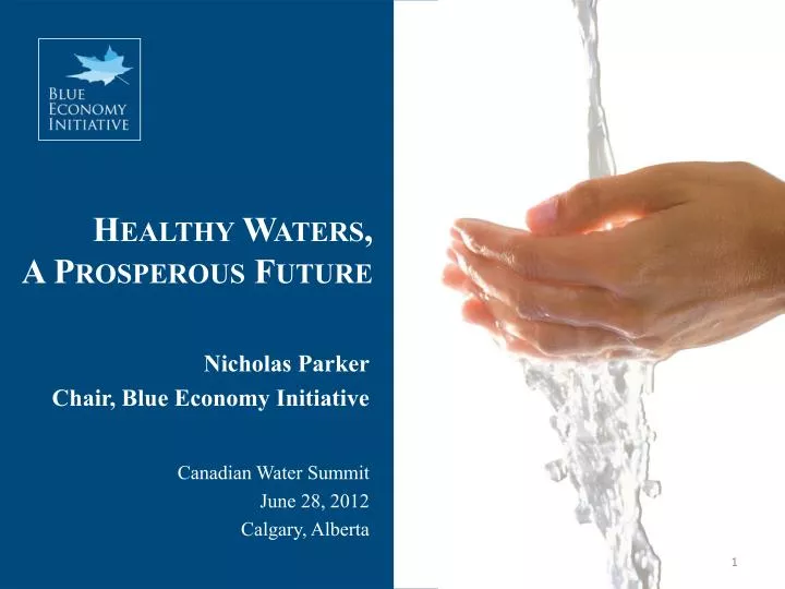healthy waters a prosperous future