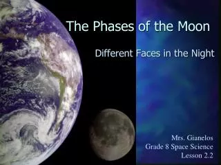 The Phases of the Moon