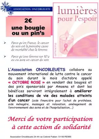 2 une bougie ou un pin s