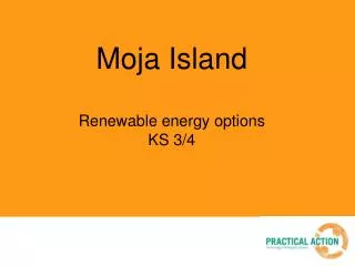 Moja Island Renewable energy options KS 3/4