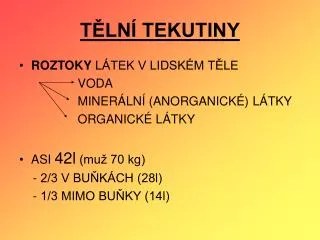 t ln tekutiny