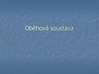 ob hov soustava