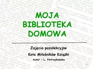 moja biblioteka domowa