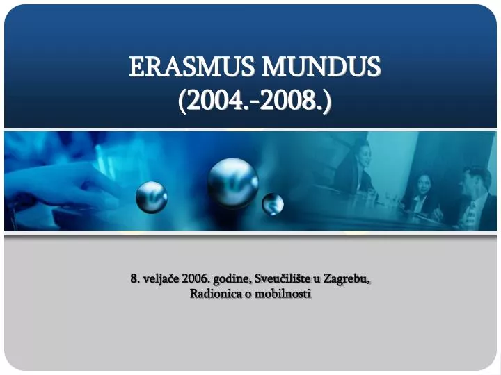 erasmus mundus 2004 2008