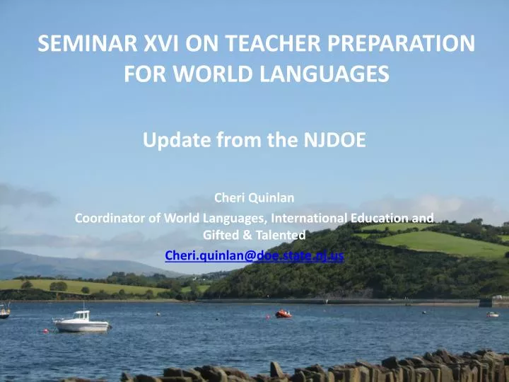 seminar xvi on teacher preparation for world languages
