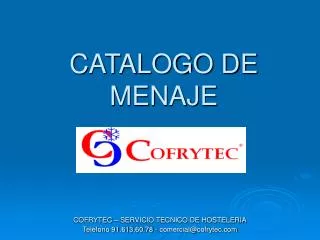 catalogo de menaje