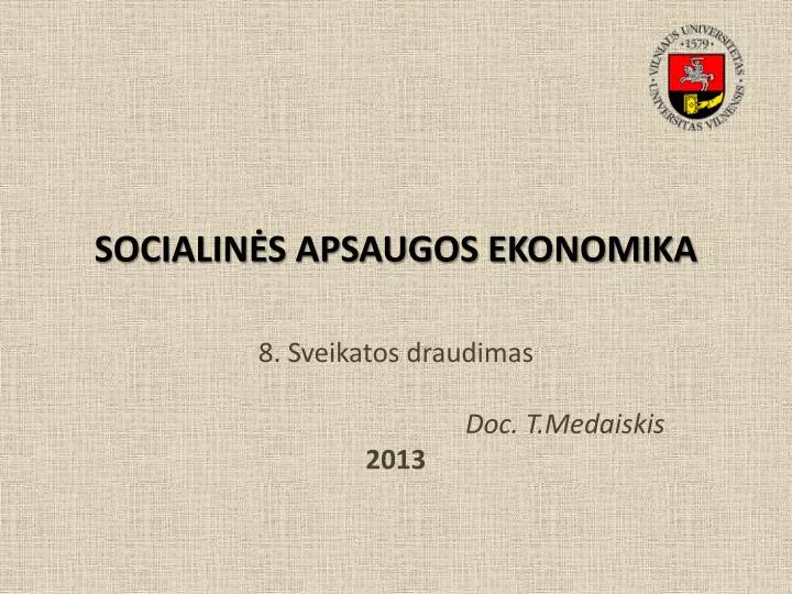 socialin s apsaugos ekonomika