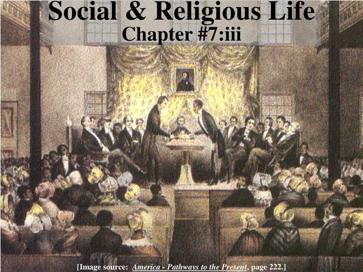 social religious life chapter 7 iii