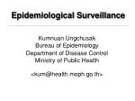 Epidemiological Surveillance - slide 1