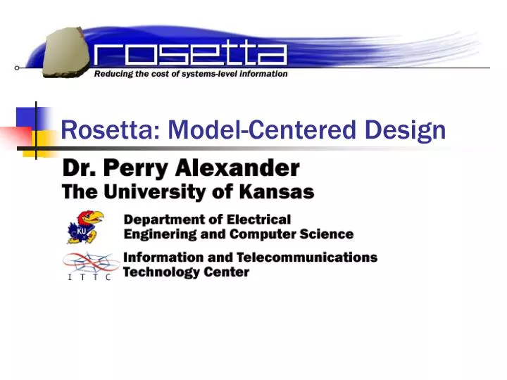 rosetta model centered design