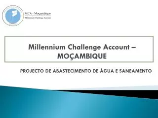millennium challenge account mo ambique
