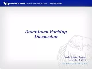 Downtown Parking Discussion