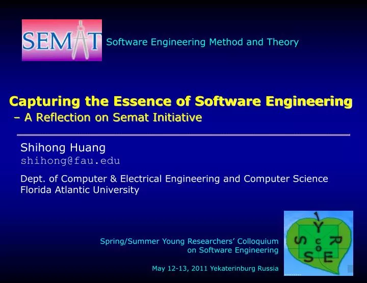 capturing the essence of software engineering a reflection on semat initiative