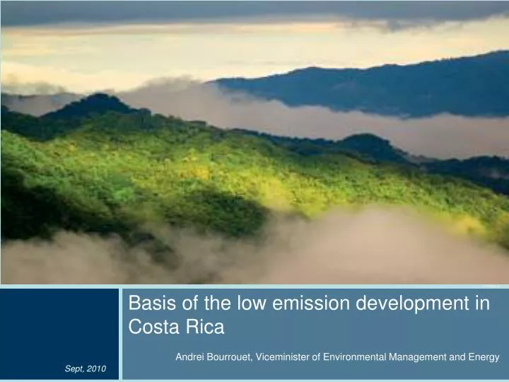 basis of the low emission development in costa rica