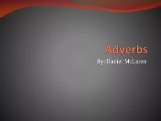 Adverbs